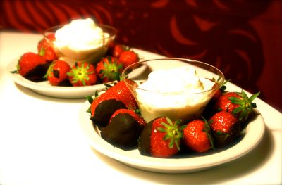 jordgubbar o grädde