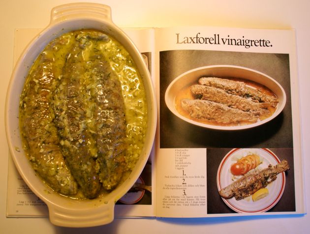 laxforell vinaigrette