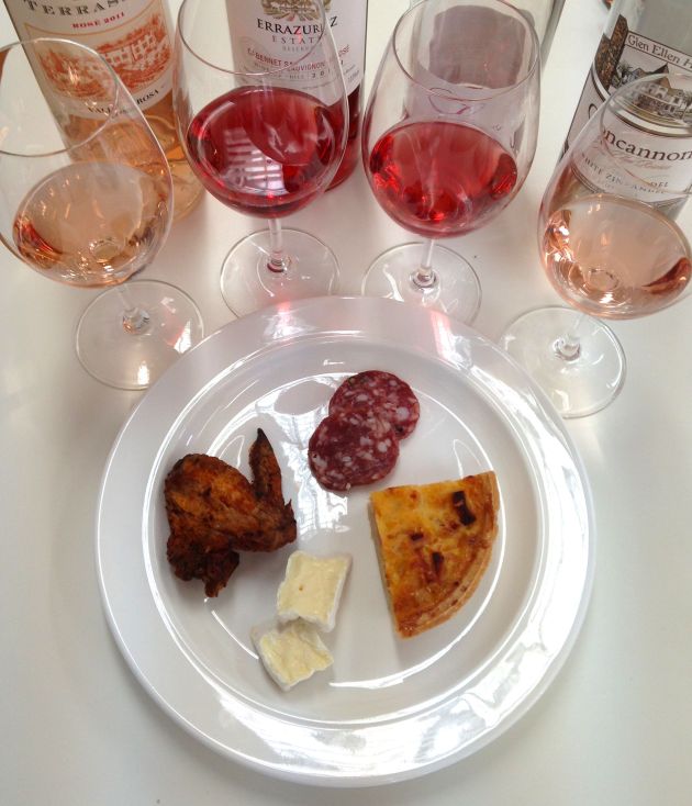 rosévin till picknicken