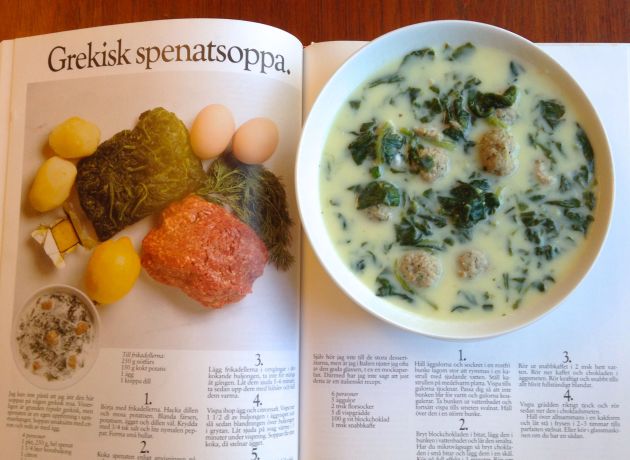 grekisk spenatsoppa