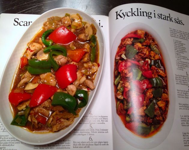 kyckling i stark sås